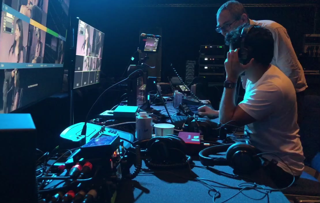 Directing a live multicamera production from the vision-mixer desk